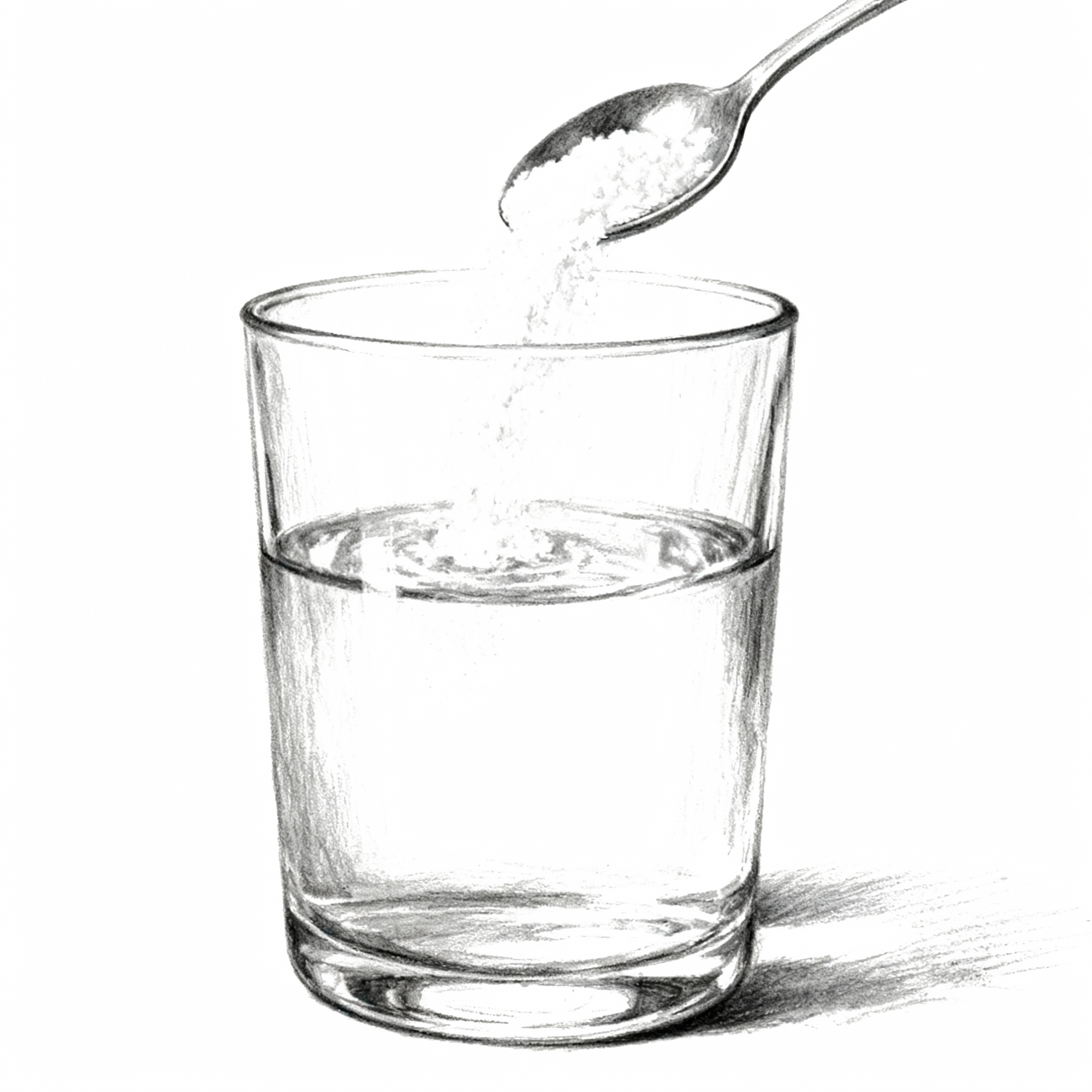 Размешать в воде